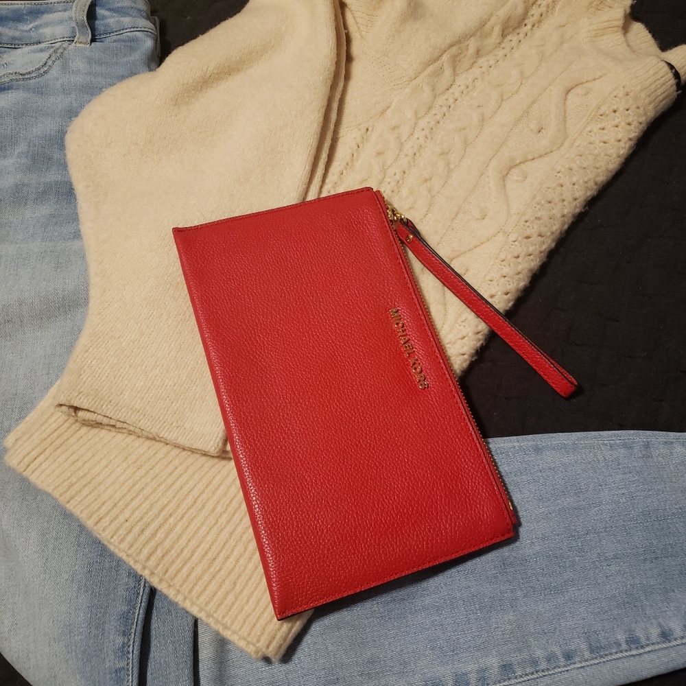 Michael Kors RED Wristlet
